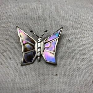 Sterling butterfly pin